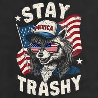 White Trash Party Attire Redneck Raccoon Stay Trashy Usa Adult Drive Performance Visor