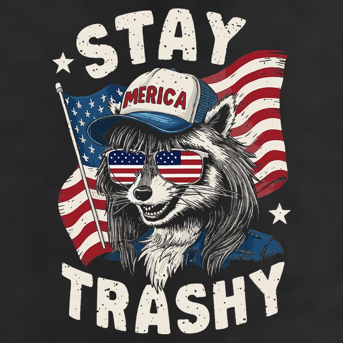 White Trash Party Attire Redneck Raccoon Stay Trashy Usa Adult Drive Performance Visor