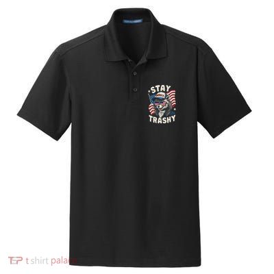 White Trash Party Attire Redneck Raccoon Stay Trashy Usa Dry Zone Grid Polo