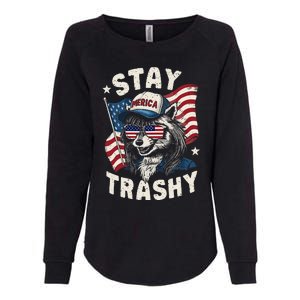 White Trash Party Attire Redneck Raccoon Stay Trashy Usa Womens California Wash Sweatshirt