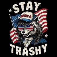 White Trash Party Attire Redneck Raccoon Stay Trashy Usa Baby Bodysuit