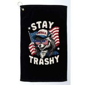 White Trash Party Attire Redneck Raccoon Stay Trashy Usa Platinum Collection Golf Towel