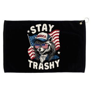 White Trash Party Attire Redneck Raccoon Stay Trashy Usa Grommeted Golf Towel