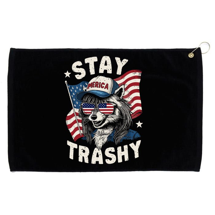 White Trash Party Attire Redneck Raccoon Stay Trashy Usa Grommeted Golf Towel