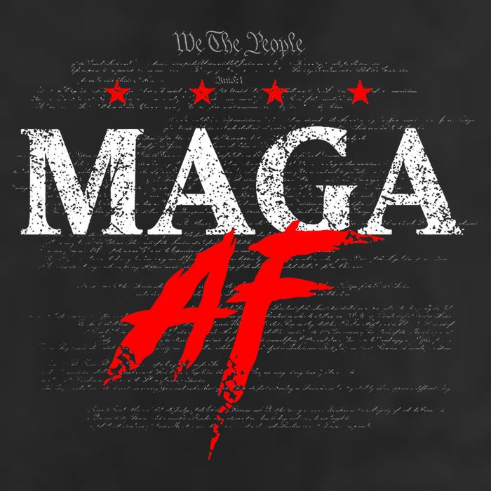 We The People Maga Af 7 Panel Mesh Trucker Snapback Hat