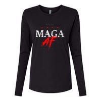 We The People Maga Af Womens Cotton Relaxed Long Sleeve T-Shirt