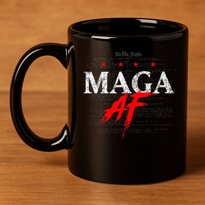We The People Maga Af 11oz C Handle Ceramic Mug