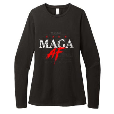 We The People Maga Af Womens CVC Long Sleeve Shirt