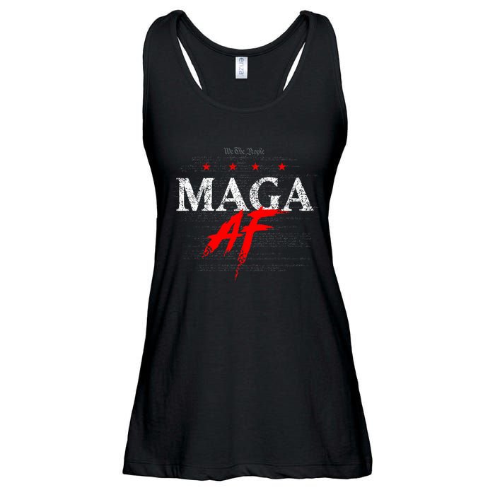 We The People Maga Af Ladies Essential Flowy Tank