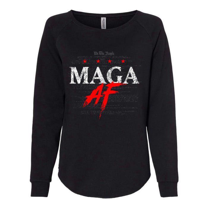 We The People Maga Af Womens California Wash Sweatshirt