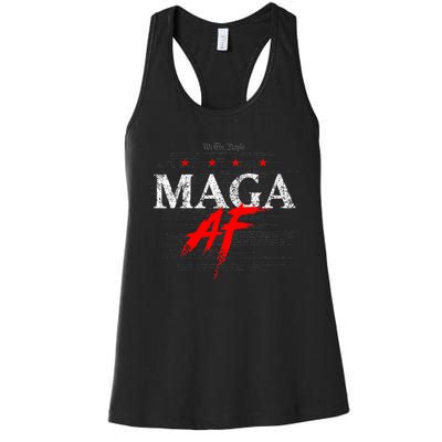 We The People Maga Af Women's Racerback Tank