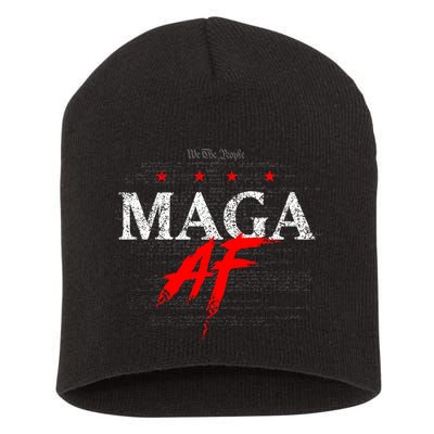 We The People Maga Af Short Acrylic Beanie