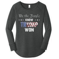 We The People Know Trump Won Women's Perfect Tri Tunic Long Sleeve Shirt