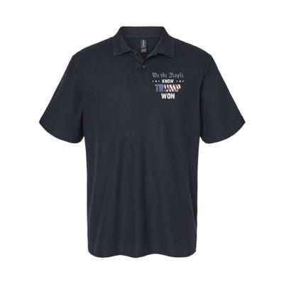 We The People Know Trump Won Softstyle Adult Sport Polo