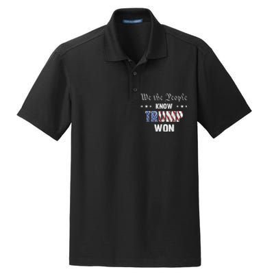 We The People Know Trump Won Dry Zone Grid Polo