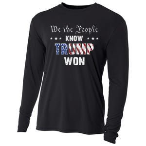 We The People Know Trump Won Cooling Performance Long Sleeve Crew