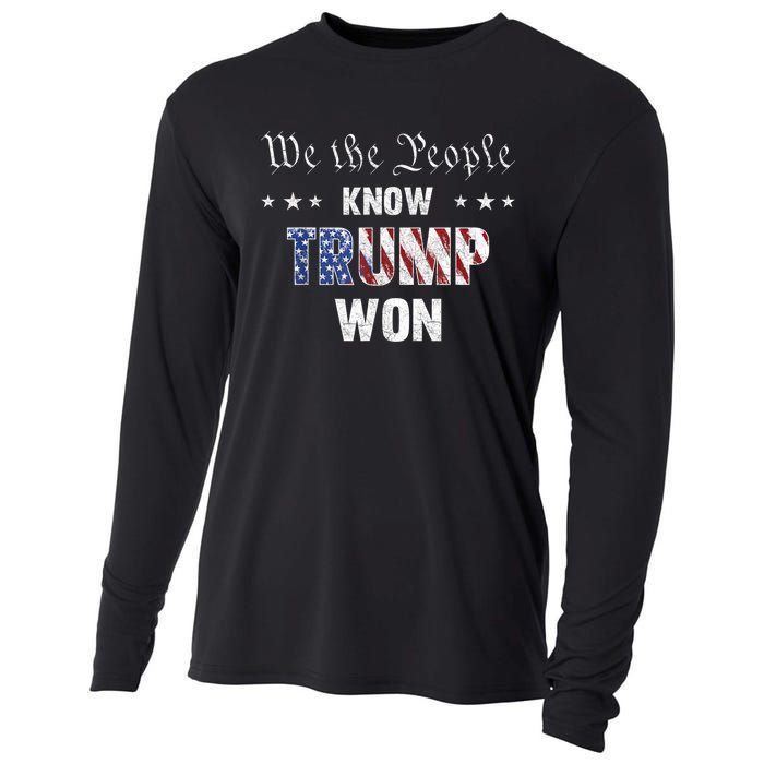 We The People Know Trump Won Cooling Performance Long Sleeve Crew