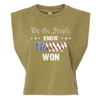 We The People Know Trump Won Garment-Dyed Women's Muscle Tee