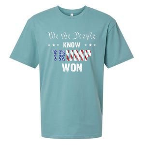 We The People Know Trump Won Sueded Cloud Jersey T-Shirt