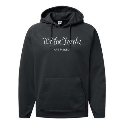 We The People Are Pissed Off Founding Fathers American Performance Fleece Hoodie