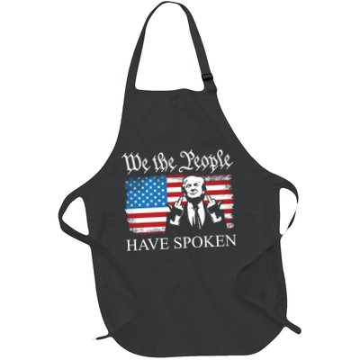 We The People Have Spoken Trump Flag Maga Patriot Statement Apron