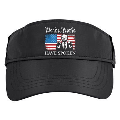 We The People Have Spoken Trump Flag Maga Patriot Statement Adult Drive Performance Visor