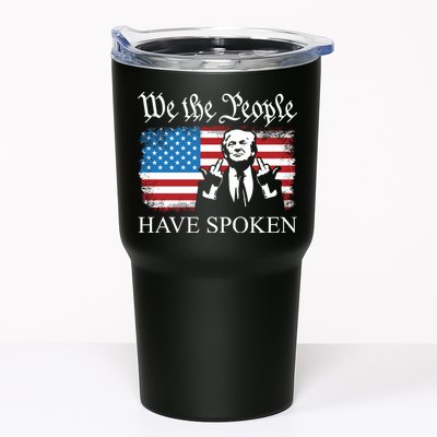 We The People Have Spoken Trump Flag Maga Patriot Statement Tumbler