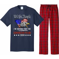 We The People 2024 IM Voting For The Convicted Felon Eagle Pajama Set