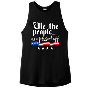 We The People Are Pissed Off Constitution Freedom Gift Ladies PosiCharge Tri-Blend Wicking Tank