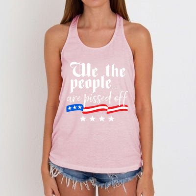 We The People Are Pissed Off Constitution Freedom Gift Women's Knotted Racerback Tank