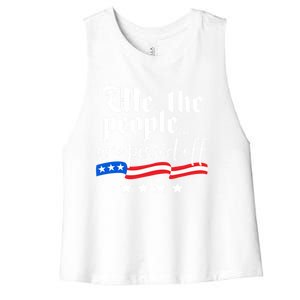 We The People Are Pissed Off Constitution Freedom Gift Women's Racerback Cropped Tank