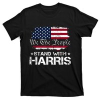 We The People Stand With Kamala Harris 2024 American Flag T-Shirt