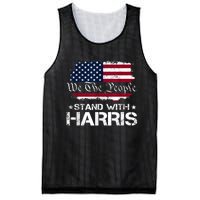 We The People Stand With Kamala Harris 2024 American Flag Mesh Reversible Basketball Jersey Tank