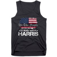 We The People Stand With Kamala Harris 2024 American Flag Tank Top