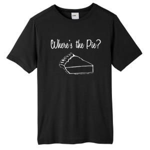 WhereS The Pie Funny Thanksgiving Tall Fusion ChromaSoft Performance T-Shirt