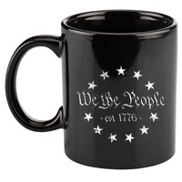 We The People Betsy Ross Flag 4th Of July Us Constitution 11oz C Handle Ceramic Mug