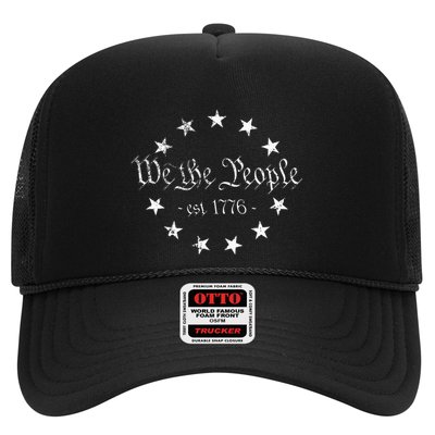 We The People Betsy Ross Flag 4th Of July Us Constitution Trucker Hat