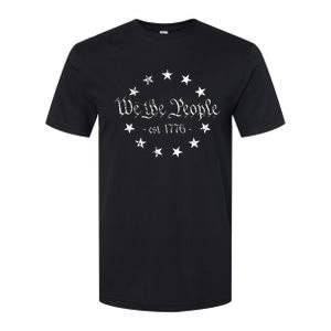 We The People Betsy Ross Flag 4th Of July Us Constitution Softstyle CVC T-Shirt