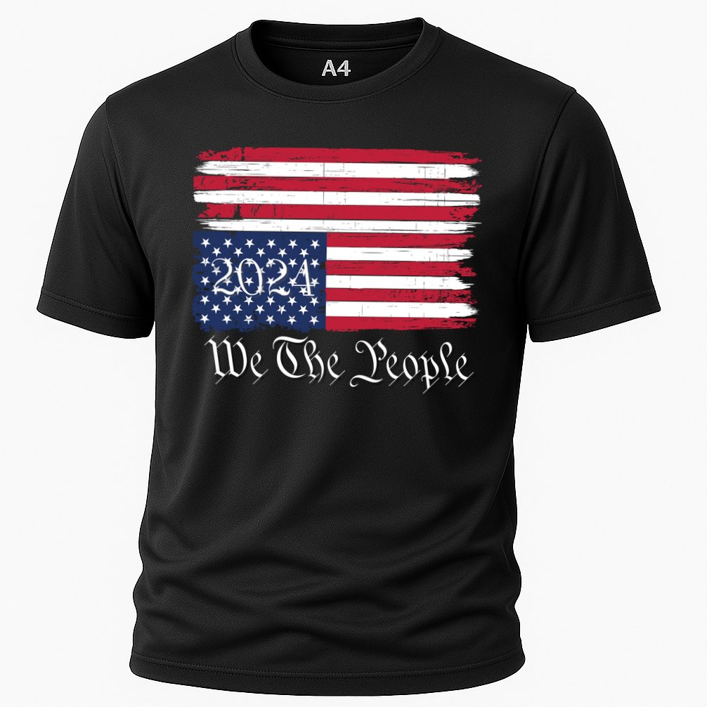We The People 2024 Distressed Usa Flag Save Our Republic Save Our Constitution Performance Shirt