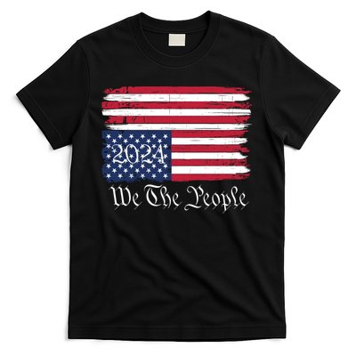 We The People 2024 Distressed Usa Flag Save Our Republic Save Our Constitution T-Shirt