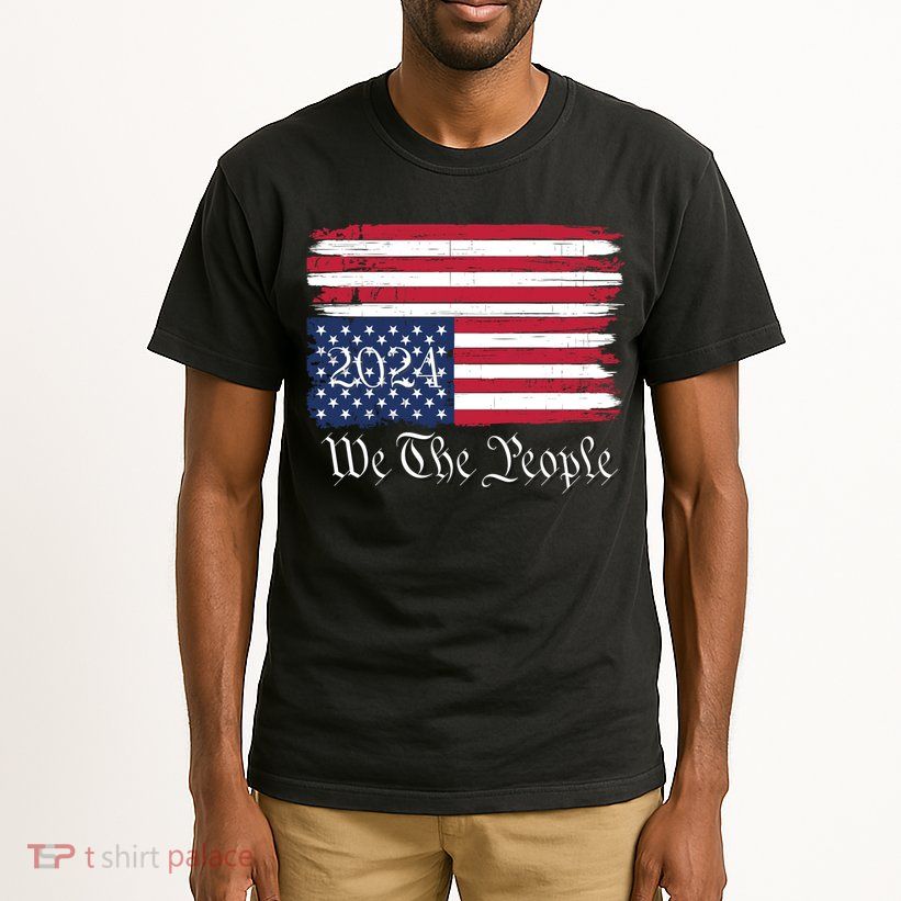 We The People 2024 Distressed Usa Flag Save Our Republic Save Our Constitution Tall T-Shirt