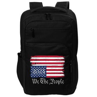 We The People 2024 Distressed Usa Flag Save Our Republic Save Our Constitution Impact Tech Backpack