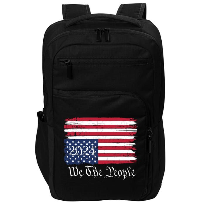 We The People 2024 Distressed Usa Flag Save Our Republic Save Our Constitution Impact Tech Backpack