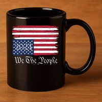 We The People 2024 Distressed Usa Flag Save Our Republic Save Our Constitution 11oz C Handle Ceramic Mug