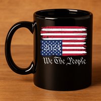 We The People 2024 Distressed Usa Flag Save Our Republic Save Our Constitution 11oz C Handle Ceramic Mug