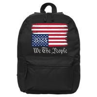 We The People 2024 Distressed Usa Flag Save Our Republic Save Our Constitution 16 in Basic Backpack