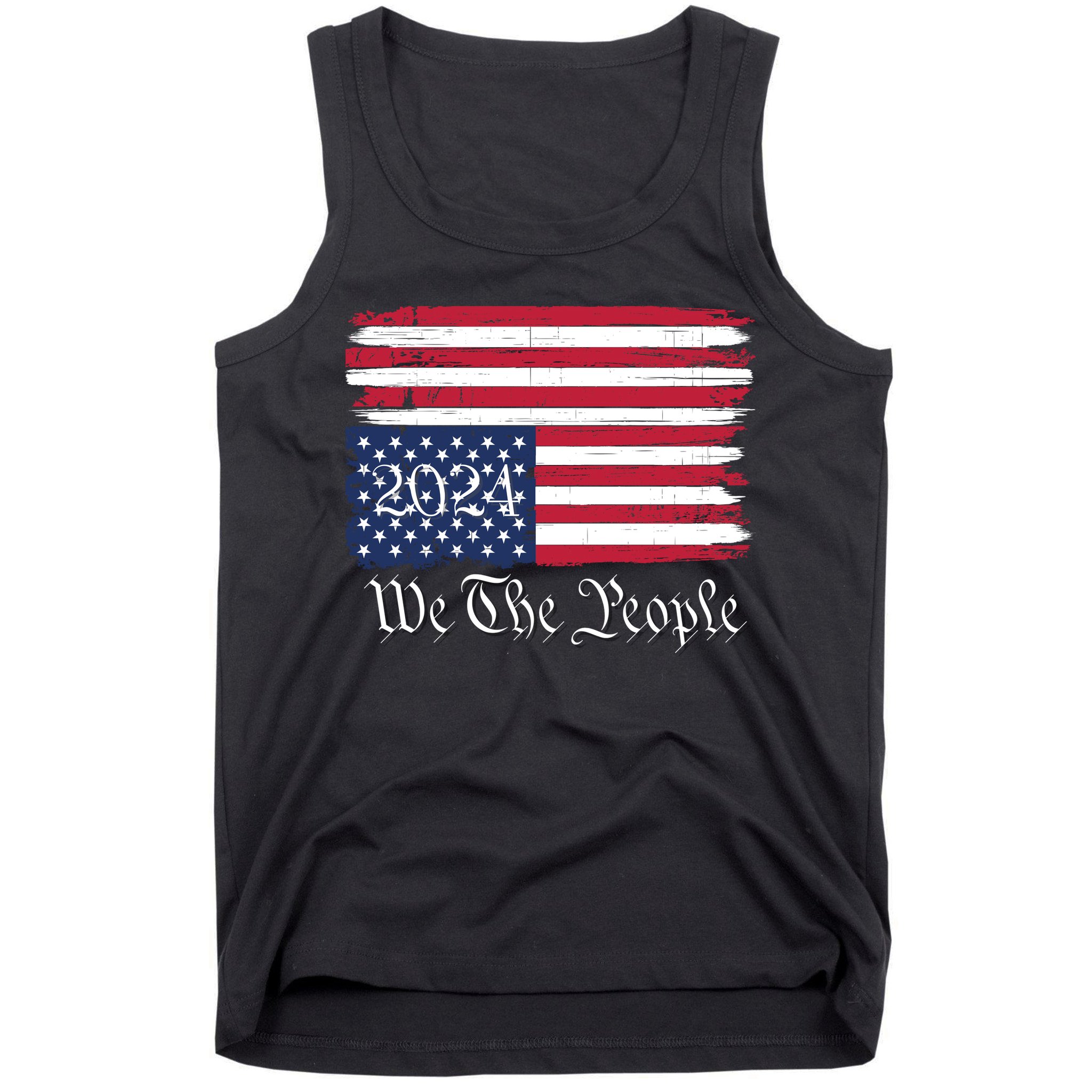 We The People 2024 Distressed Usa Flag Save Our Republic Save Our Constitution Tank Top