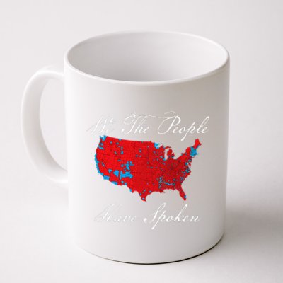 We The People Have Spoken Map Of 2024 Election Results Maga Gift Coffee Mug