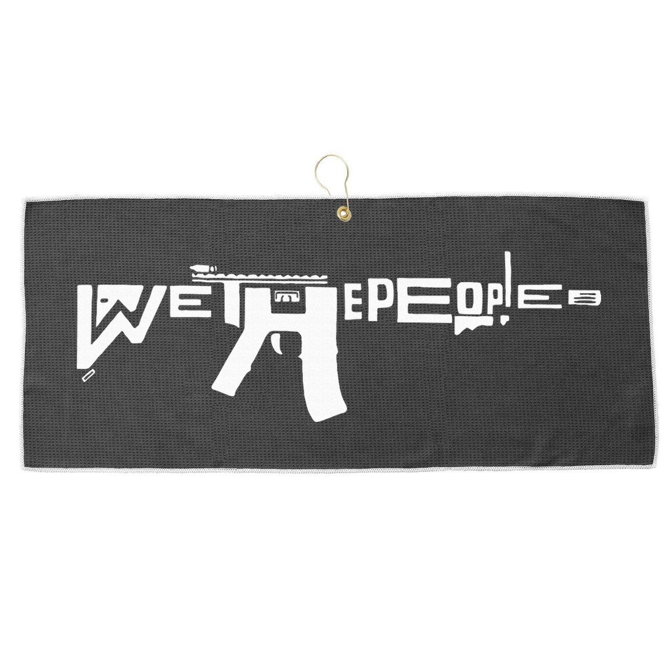 We The People Ar15 Large Microfiber Waffle Golf Towel