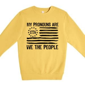 We The People 1776 Usa Gift Premium Crewneck Sweatshirt